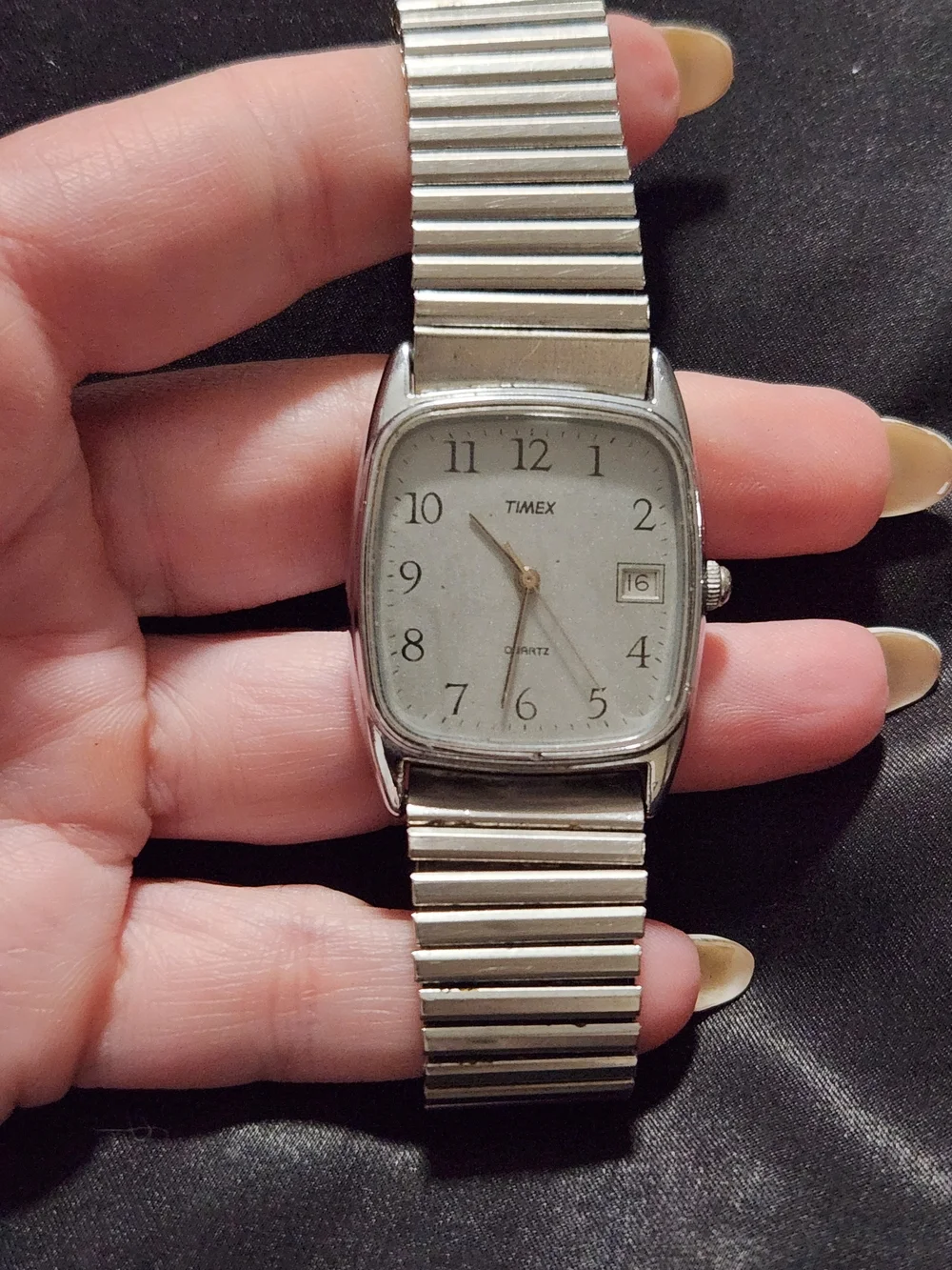 Timex Men's Silver Stainless Steel Analog Watch - Silver Dial Non Working